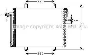 Ava Quality Cooling RT 5195 - Конденсатор, кондиціонер autocars.com.ua