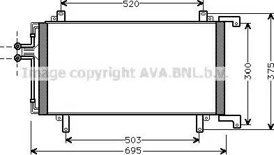 Ava Quality Cooling RT 5196 - Конденсатор, кондиціонер autocars.com.ua