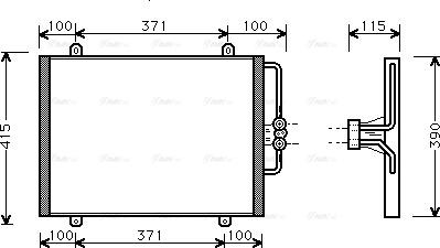 Ava Quality Cooling RT 5201 - Конденсатор, кондиціонер autocars.com.ua