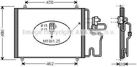 Ava Quality Cooling RT5204D - Конденсатор, кондиціонер autocars.com.ua