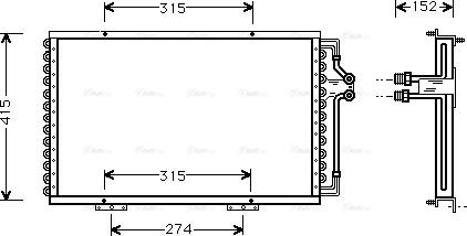 Ava Quality Cooling RT 5214 - Конденсатор, кондиціонер autocars.com.ua