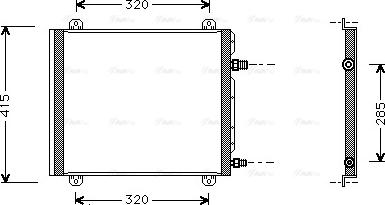 Ava Quality Cooling RT 5235 - Конденсатор, кондиціонер autocars.com.ua