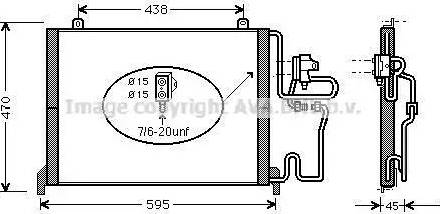 Ava Quality Cooling RT5245D - Конденсатор кондиционера avtokuzovplus.com.ua