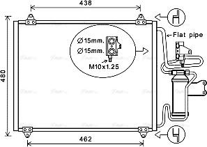 Ava Quality Cooling RT5247D - Конденсатор, кондиціонер autocars.com.ua