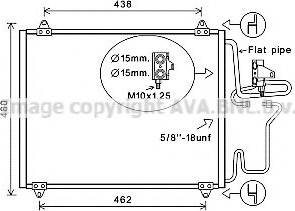 Ava Quality Cooling RT 5247 - Конденсатор, кондиціонер autocars.com.ua