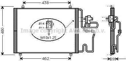 Ava Quality Cooling RT5248D - Конденсатор, кондиціонер autocars.com.ua