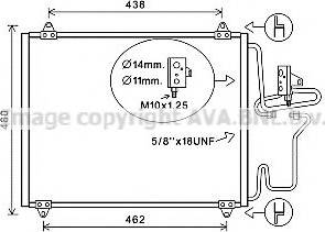 Ava Quality Cooling RT 5248 - Конденсатор, кондиціонер autocars.com.ua