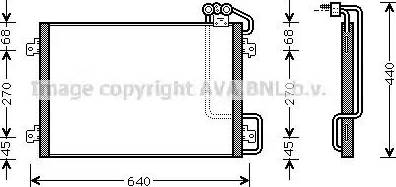 Ava Quality Cooling RT 5273 - Конденсатор, кондиціонер autocars.com.ua