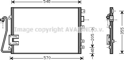 Ava Quality Cooling RT5340D - Конденсатор, кондиціонер autocars.com.ua