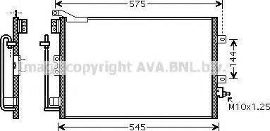 Ava Quality Cooling RT 5395 - Конденсатор, кондиціонер autocars.com.ua