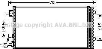 Ava Quality Cooling RT5449D - Конденсатор, кондиціонер autocars.com.ua