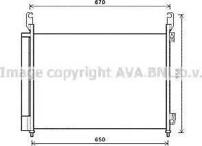 Ava Quality Cooling RT5466D - Конденсатор кондиционера avtokuzovplus.com.ua