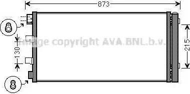 Ava Quality Cooling RT5475D - Конденсатор, кондиціонер autocars.com.ua