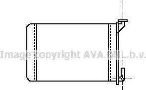AVA RT 6028 - Теплообмінник, опалення салону autocars.com.ua