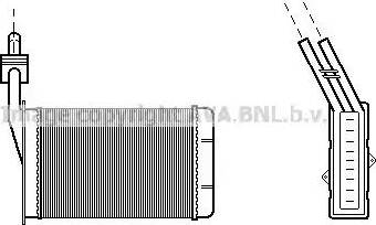 AVA RT 6034 - Теплообмінник, опалення салону autocars.com.ua