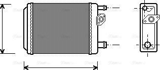 Ava Quality Cooling RT 6097 - Теплообмінник, опалення салону autocars.com.ua