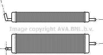 AVA RT 6098 - Теплообмінник, опалення салону autocars.com.ua