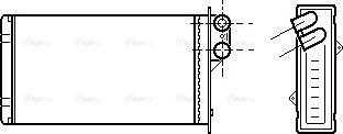 Ava Quality Cooling RT 6161 - Теплообмінник, опалення салону autocars.com.ua