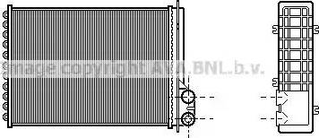 Ava Quality Cooling RT 6205 - Теплообмінник, опалення салону autocars.com.ua