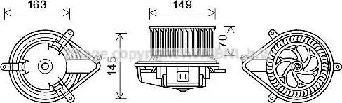 Ava Quality Cooling RT 7512 - Электродвигатель, вентиляция салона autodnr.net