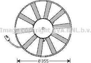 Ava Quality Cooling RT 7534 - Вентилятор, охолодження двигуна autocars.com.ua