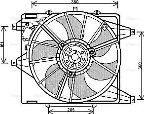 Ava Quality Cooling RT 7541 - Вентилятор, охолодження двигуна autocars.com.ua