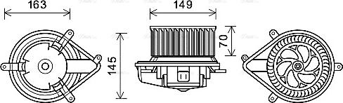 Ava Quality Cooling RT8512 - Вентилятор салона autodnr.net