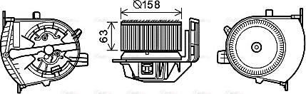 Ava Quality Cooling RT8585 - Вентилятор салону RENAULT SCENIC II 03- вир-во AVA autocars.com.ua