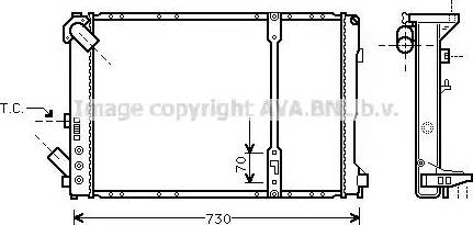 Ava Quality Cooling RTA2208 - Радіатор, охолодження двигуна autocars.com.ua