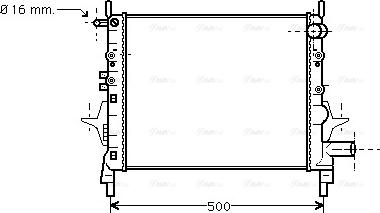 Ava Quality Cooling RTA2217 - Радиатор, охлаждение двигателя avtokuzovplus.com.ua