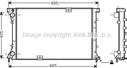 Ava Quality Cooling RTA2313 - Радиатор, охлаждение двигателя autodnr.net