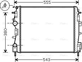 Ava Quality Cooling RTA2399 - Радиатор, охлаждение двигателя autodnr.net