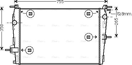 Ava Quality Cooling RTA2573 - Радиатор, охлаждение двигателя autodnr.net