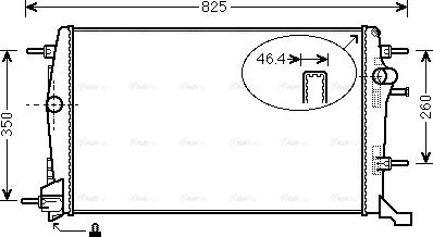 Ava Quality Cooling RTA2616 - Радиатор, охлаждение двигателя avtokuzovplus.com.ua