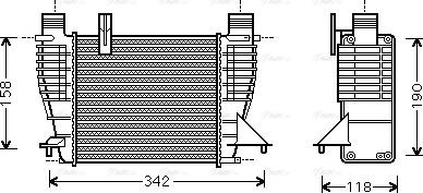 Ava Quality Cooling RTA4338 - Интеркулер autocars.com.ua