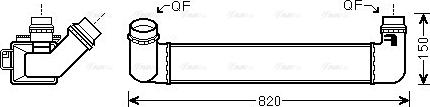 Ava Quality Cooling RTA4461 - Интеркулер autocars.com.ua