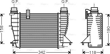 Ava Quality Cooling RTA4553 - Интеркулер autocars.com.ua