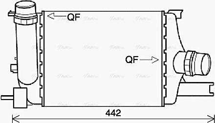 Ava Quality Cooling RTA4602 - Интеркулер autocars.com.ua