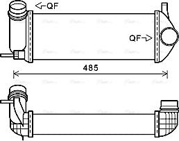 Ava Quality Cooling RTA4615 - Интеркулер autocars.com.ua