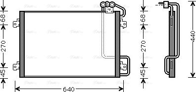 Ava Quality Cooling RTA5273 - Конденсатор, кондиціонер autocars.com.ua