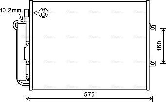 Ava Quality Cooling RTA5454D - Конденсатор, кондиціонер autocars.com.ua