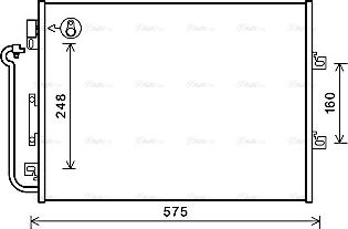 Ava Quality Cooling RTA5454 - Конденсатор, кондиціонер autocars.com.ua