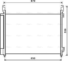 Ava Quality Cooling RTA5466D - Конденсатор, кондиціонер autocars.com.ua