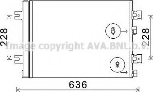 Ava Quality Cooling RTA5467 - Конденсатор, кондиціонер autocars.com.ua