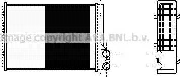 Ava Quality Cooling RTA6205 - Теплообмінник, опалення салону autocars.com.ua