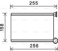 Ava Quality Cooling RTA6551 - Теплообмінник, опалення салону autocars.com.ua