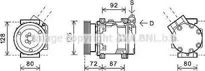 Ava Quality Cooling RTAK468 - Компрессор кондиционера avtokuzovplus.com.ua