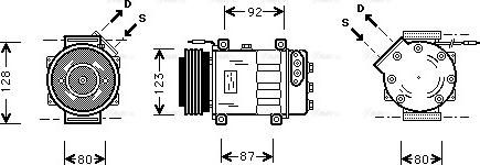 Ava Quality Cooling RT K037 - Компресор, кондиціонер autocars.com.ua