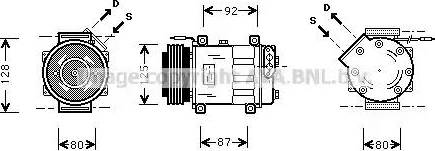 Ava Quality Cooling RT K046 - Компресор, кондиціонер autocars.com.ua