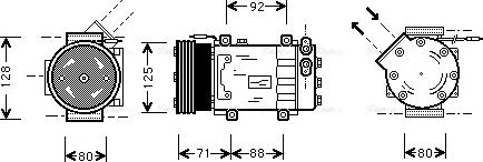 Ava Quality Cooling RT K127 - Компрессор кондиционера autodnr.net